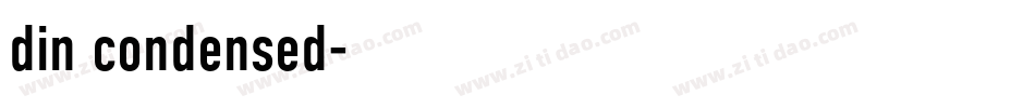 din condensed字体转换